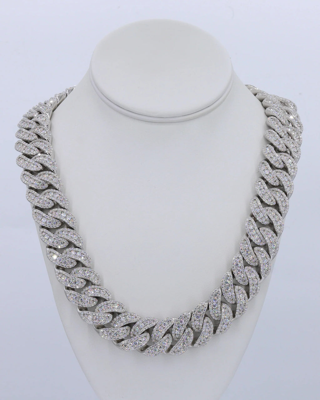 20MM Honeymoon Set VVS Lab Diamond Cuban Chain 24 Inch