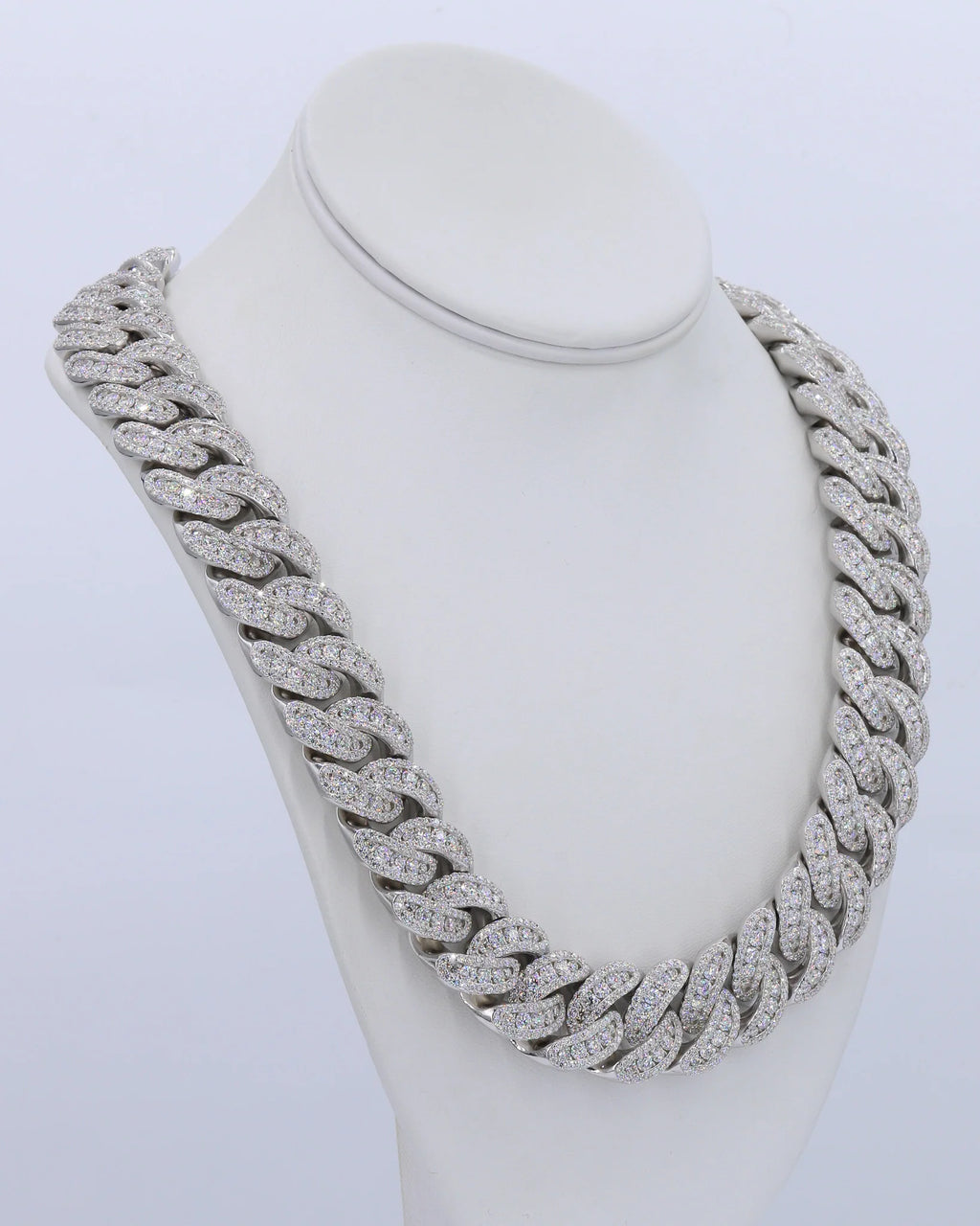 20MM Honeymoon Set VVS Lab Diamond Cuban Chain 24 Inch