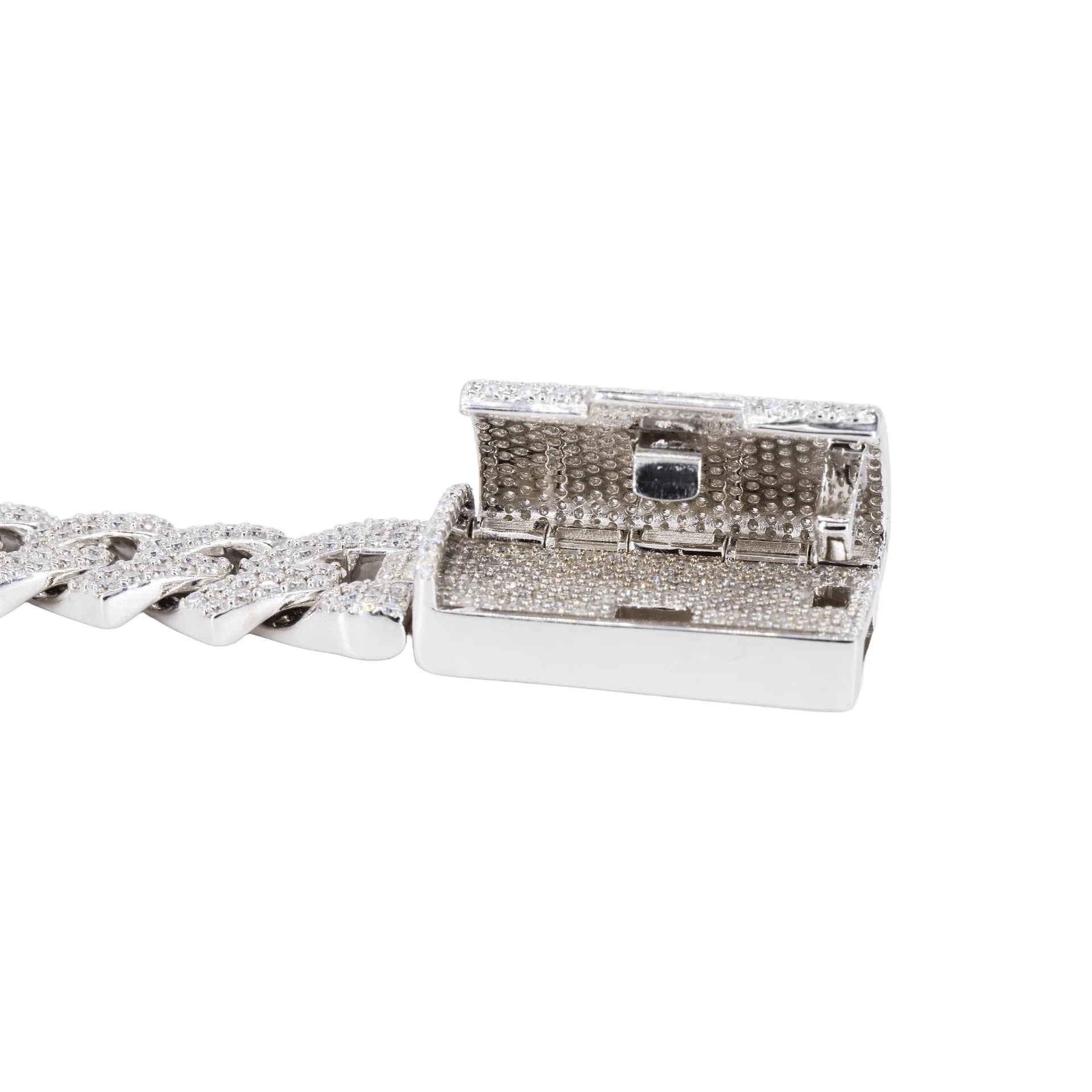 12MM Cuban Bracelet VVS Lab Diamonds